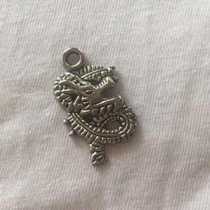 Silver Dragon Charm Pendant